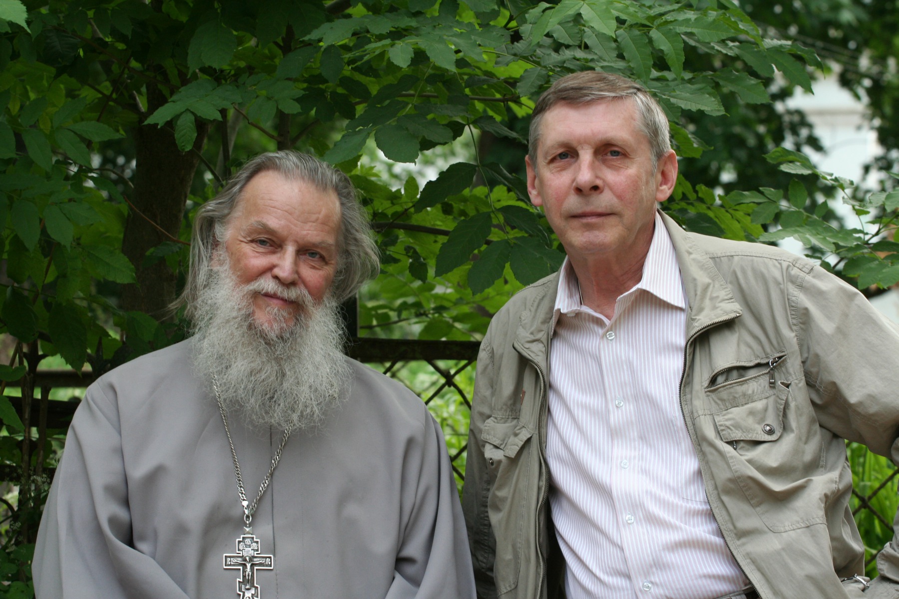 Священник Павел Адельгейм и Виктор Яковлев